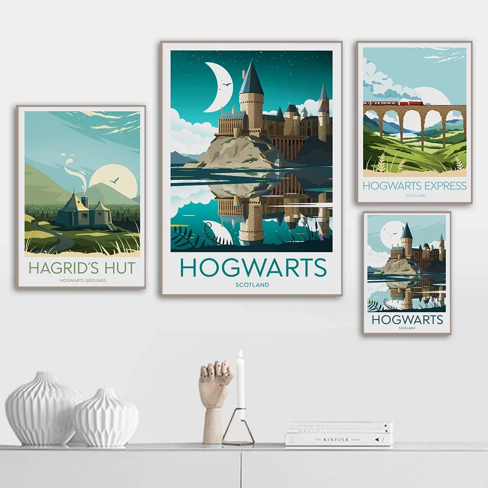 Resin Art Gift - Film Aesthetics Wall Art Hogwarts Castle