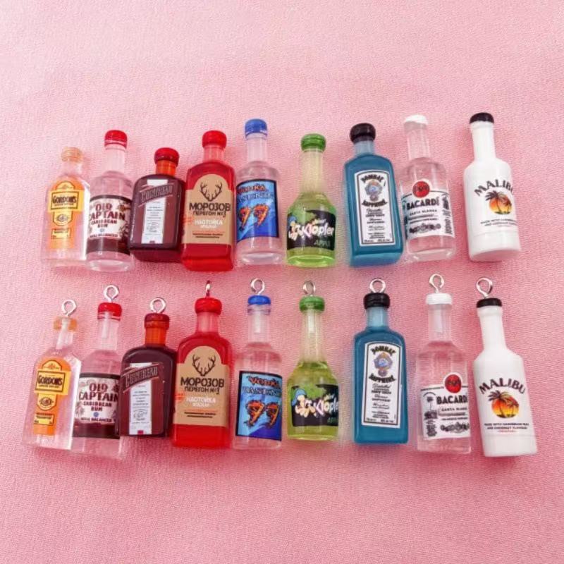 Resin Art Earrings - 11pcs Mini Simulation Resin 3D Pendant