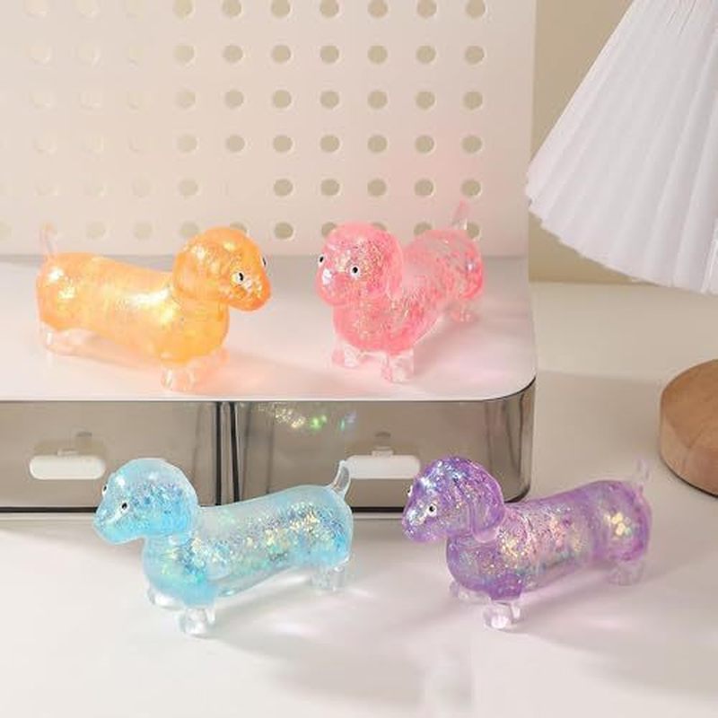 Resin Art Glitter - Glitter Dachshund Soft Stretch Squeeze Gadget