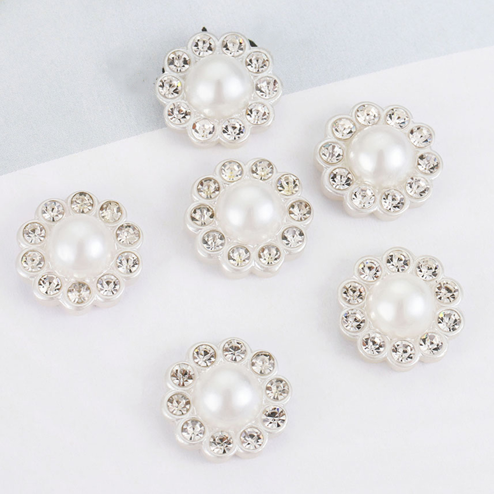 Resin Art Jewelry Kit - 50pcs White Flat Imitation Pearl Resin