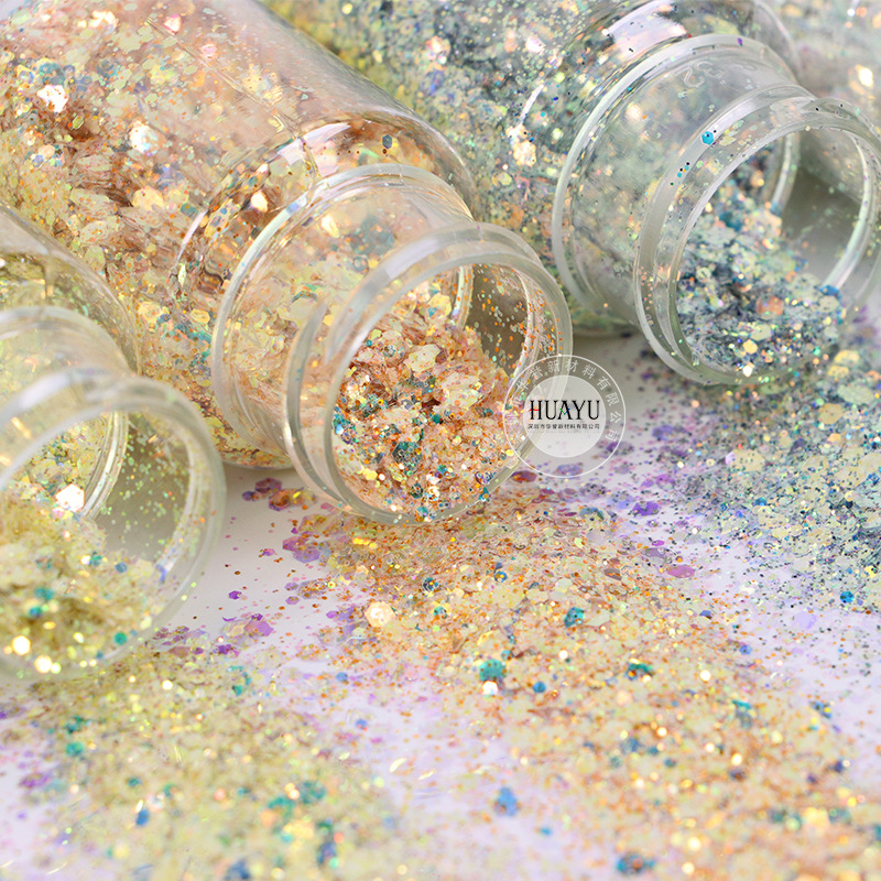 Mixed Chunky Holographic Glitt - огляд і ціна Mica Flake Resin
