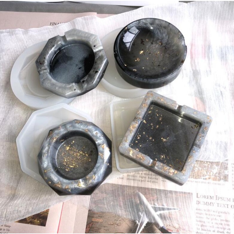 Silicone Ashtray Mold Crystal  - огляд і ціна Resin Art Tray