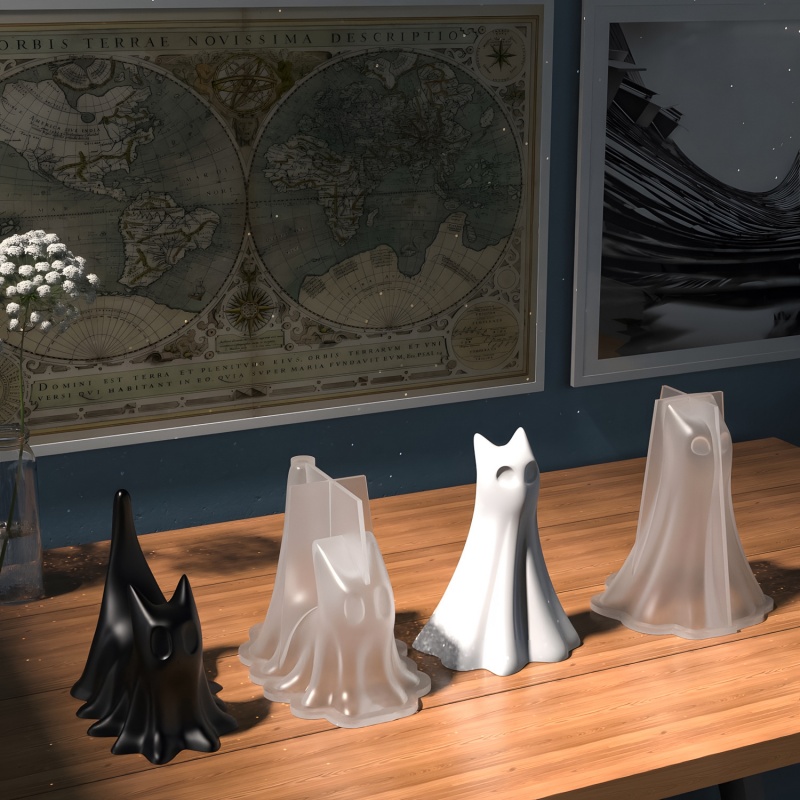 Ghost Cat Halloween Desktop Or - огляд і ціна Resin Art Glue