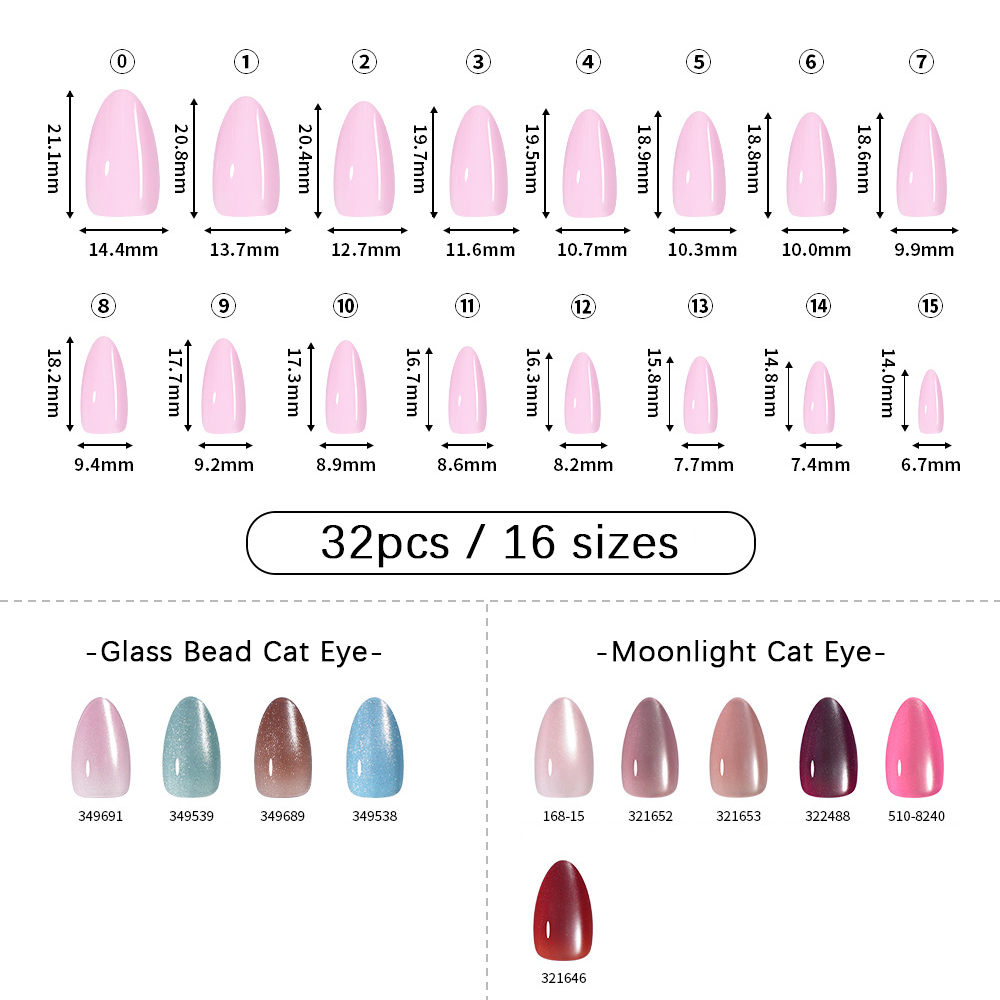 VITAGWX 32pcs Press on Nails A - огляд і ціна Resin Art Glitter