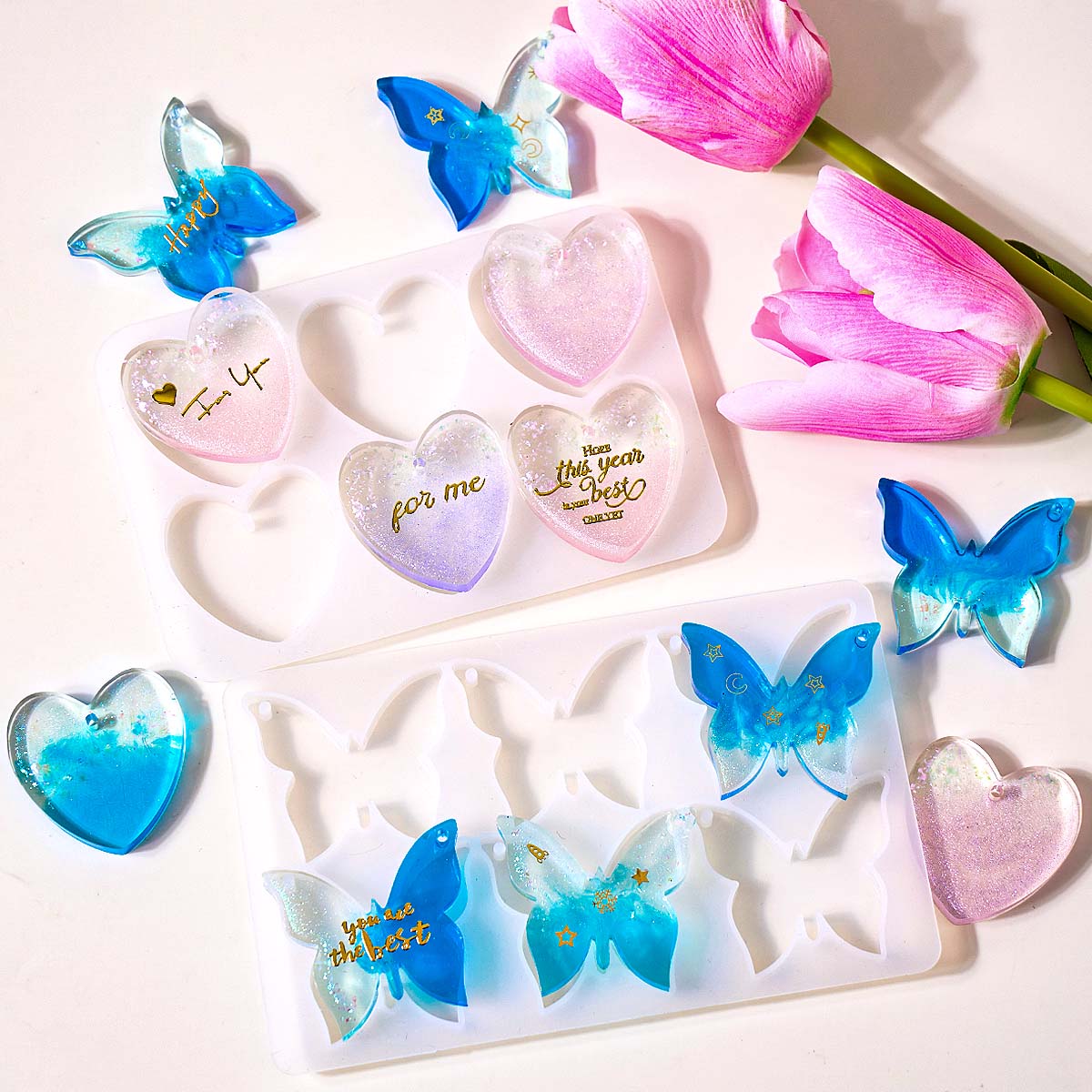 Six-hole with Holes Earring Si - огляд і ціна Resin Art Glue