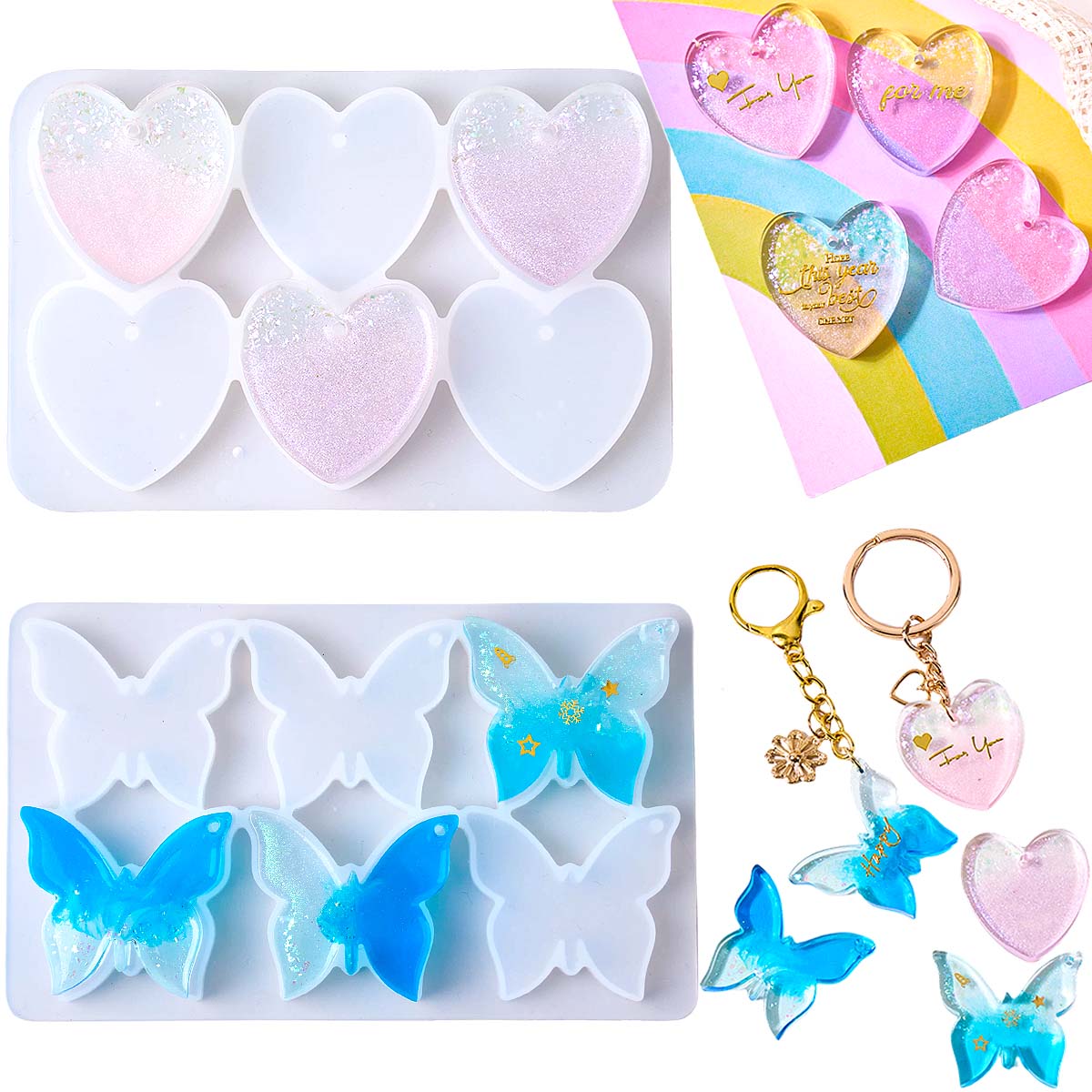 Six-hole with Holes Earring Si - огляд і ціна Resin Art Glue