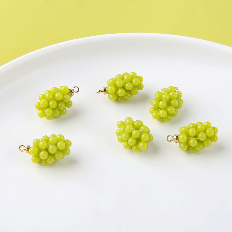6pcs Cute Little Grapes Resin  - огляд і ціна Resin Art Earrings