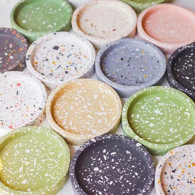 Round Tray Cement Molds Silico - огляд і ціна Resin Art Tray