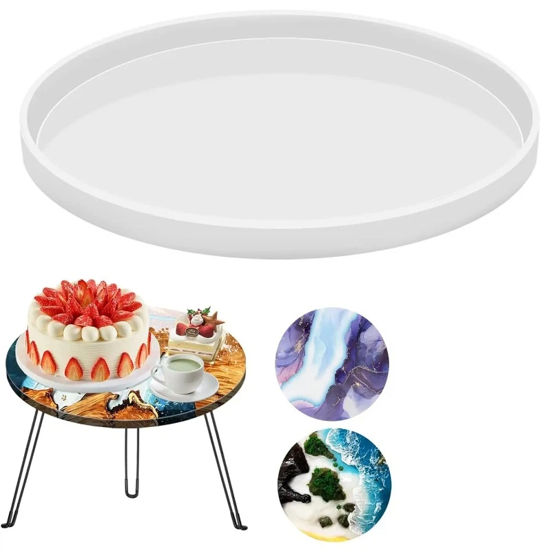 Round Epoxy Table Resin Molds, - огляд і ціна Resin Art Tray