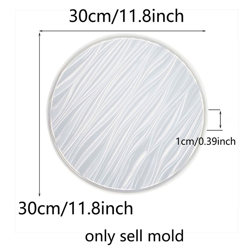 Large Round Tray Silicone Mold - огляд і ціна Resin Art Glue