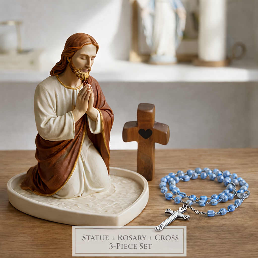Jesus Virgin Mary Praying Stat - огляд і ціна Resin Art Tray