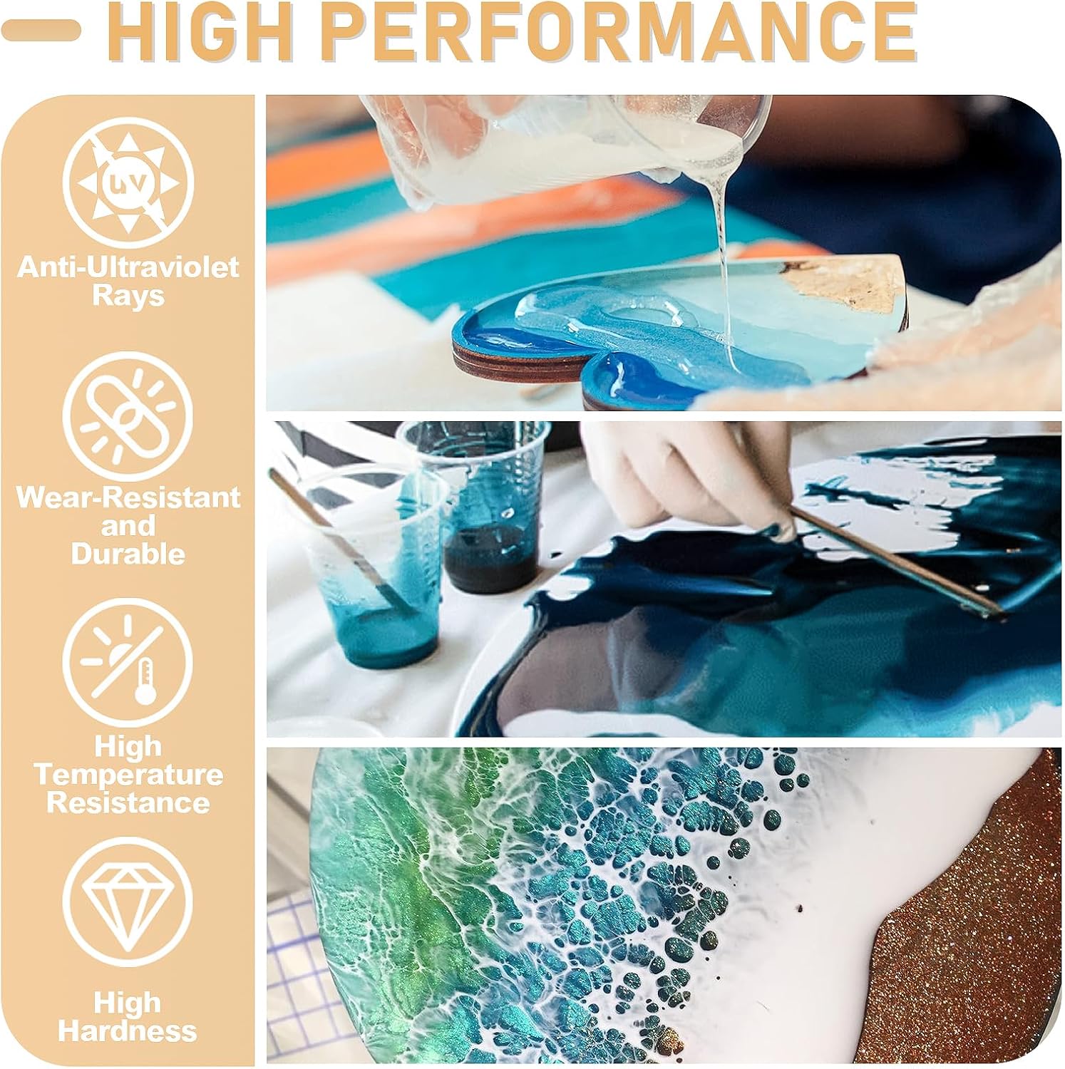 17.6oz/33.8oz AB Resin Epoxy G - огляд і ціна Resin Art Glue