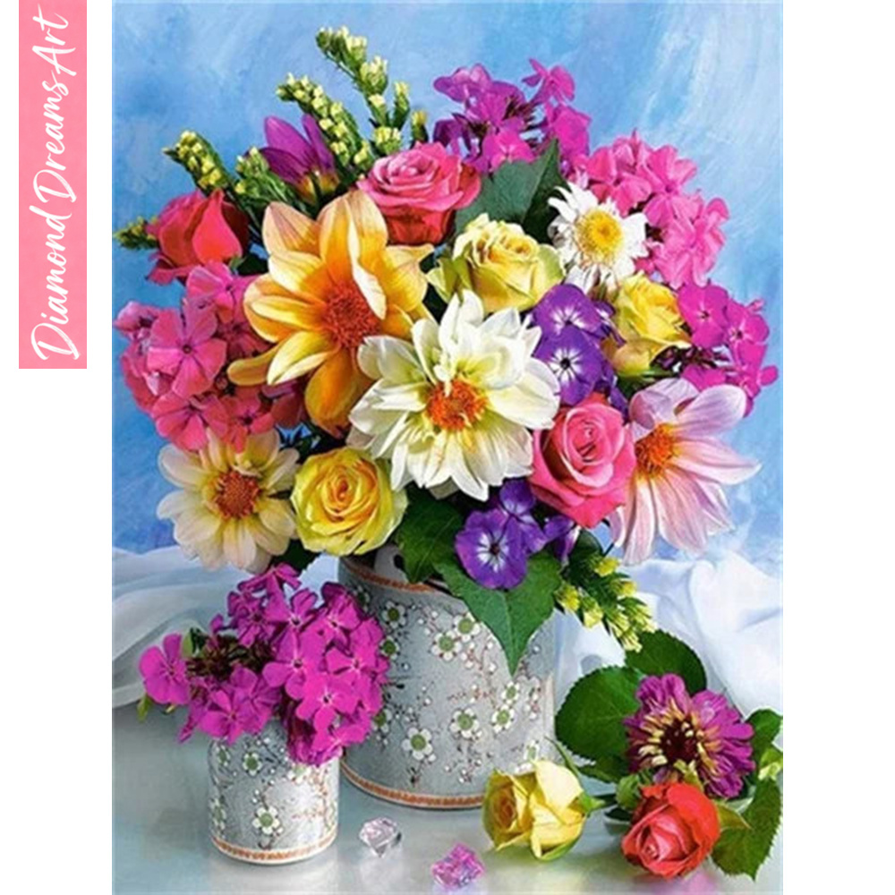 Full Diamond Mosaic Flower 5D  - огляд і ціна Resin Art Gift