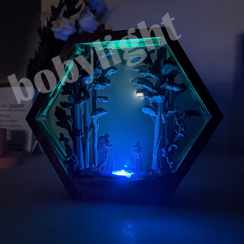 Hiker Figure Table Resin Lamp  - огляд і ціна Resin Artist