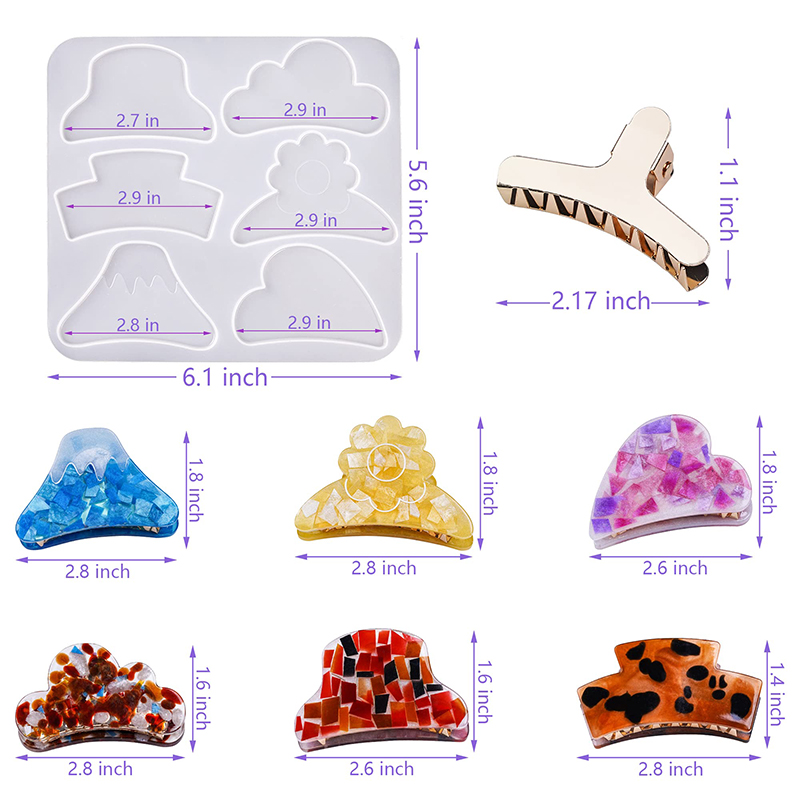 Hair Claw Clips Silicone Resin - огляд і ціна Resin Art Glue