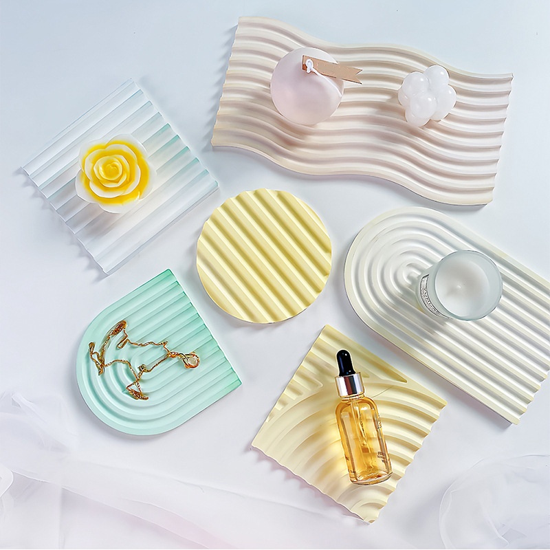 DIY Striped Wave Tray Mold For - огляд і ціна Resin Art Tray