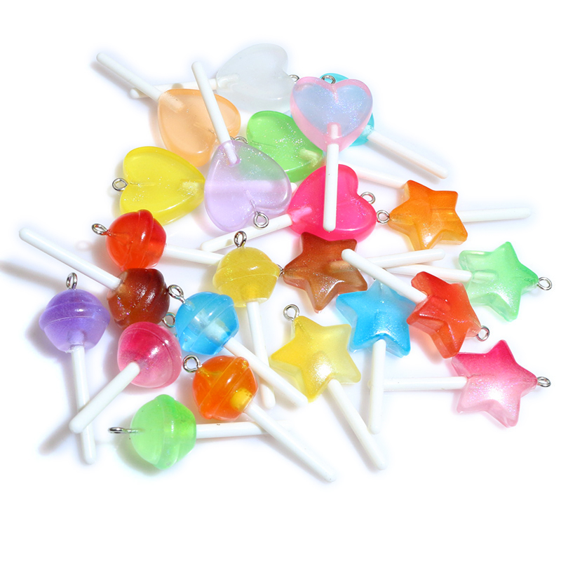 10pcs Resin Pendants Shiny Rou - огляд і ціна Resin Art Glitter