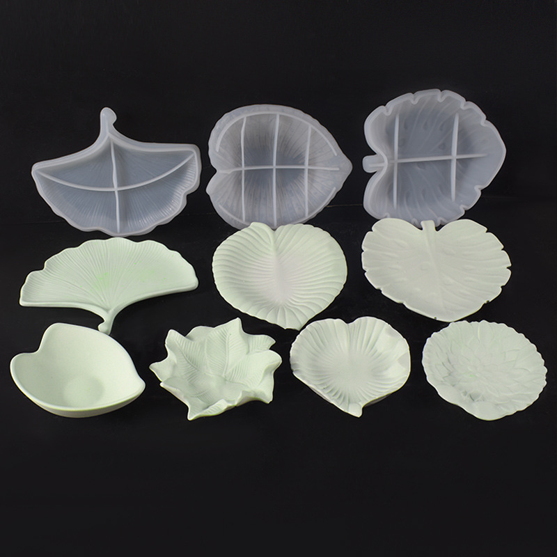 Plaster Cement DIY Leaf Dish M - огляд і ціна Resin Art Tray
