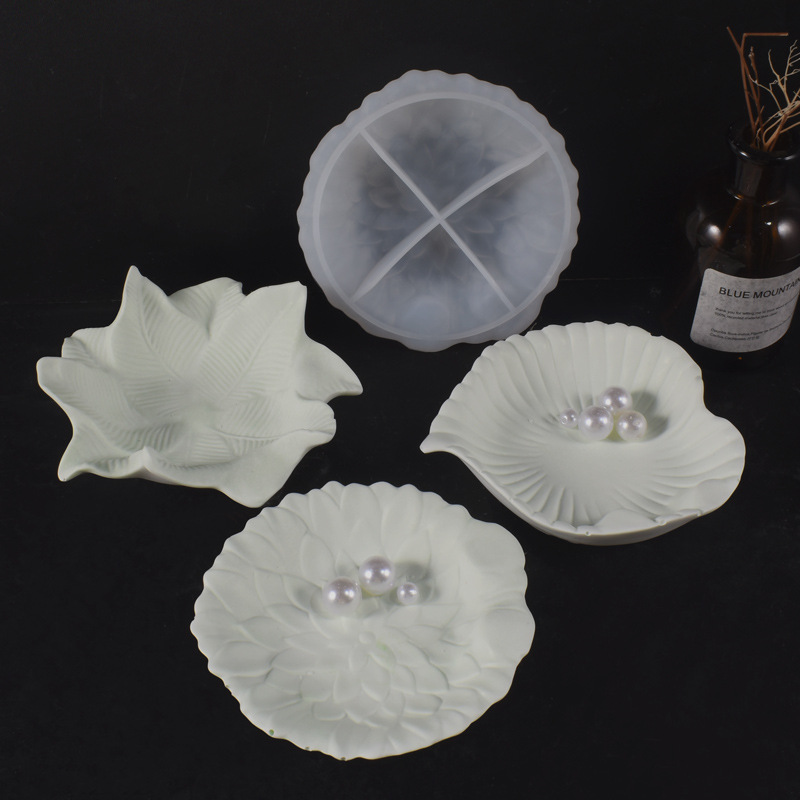 Plaster Cement DIY Leaf Dish M - огляд і ціна Resin Art Tray