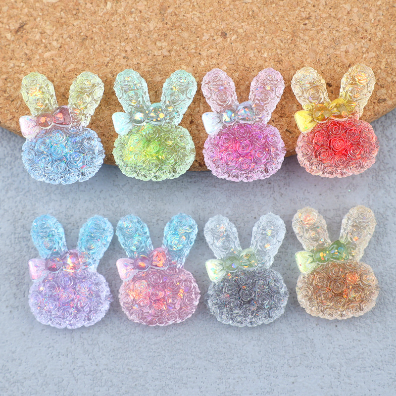 5PCS 18*25mm Luminous Gradient - огляд і ціна Resin Art Earrings
