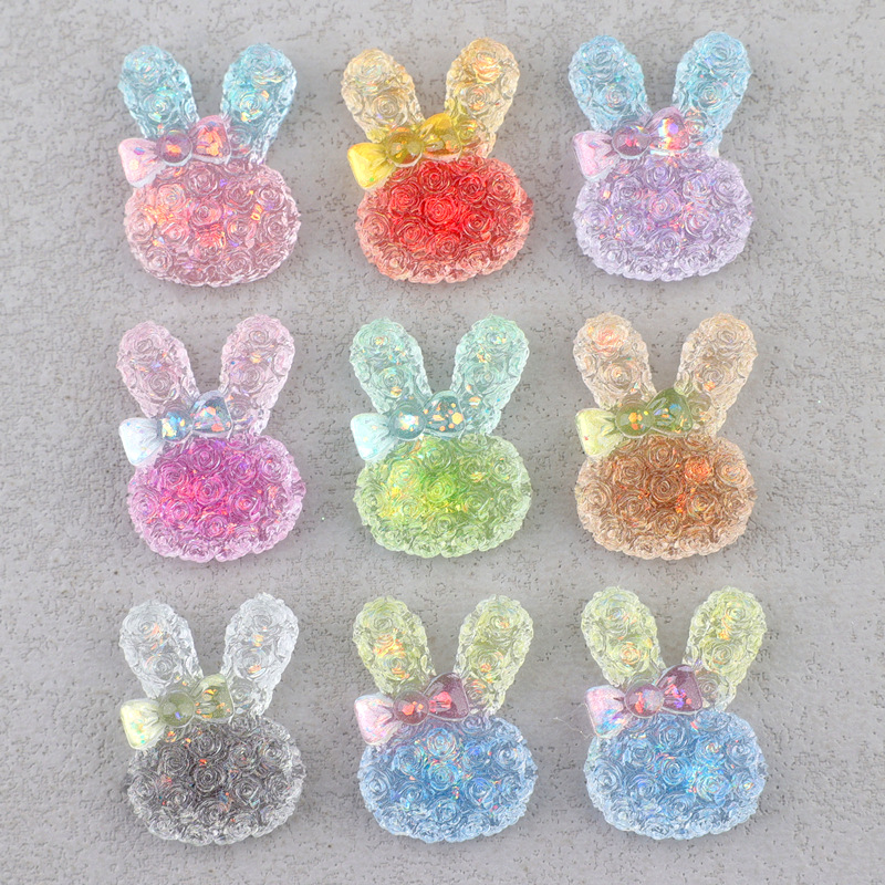 5PCS 18*25mm Luminous Gradient - огляд і ціна Resin Art Earrings