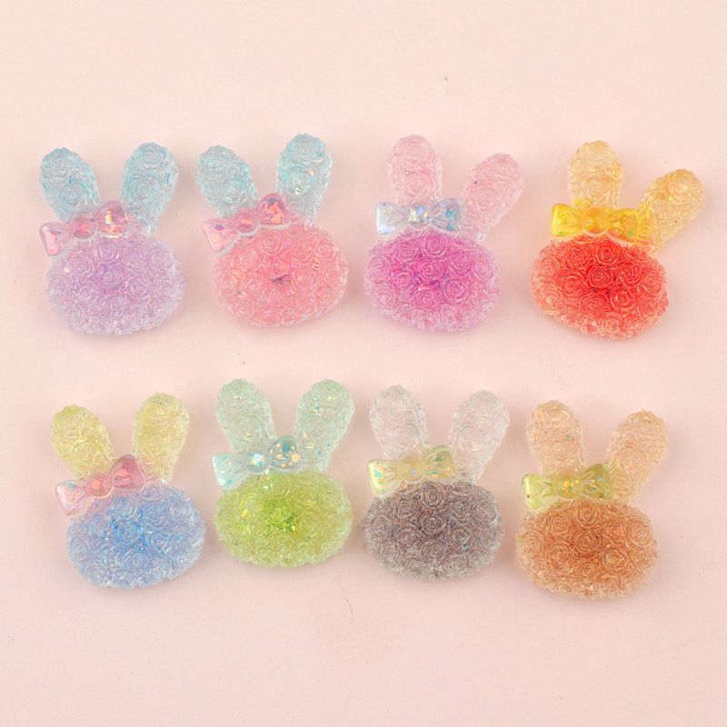 5PCS 18*25mm Luminous Gradient - огляд і ціна Resin Art Earrings