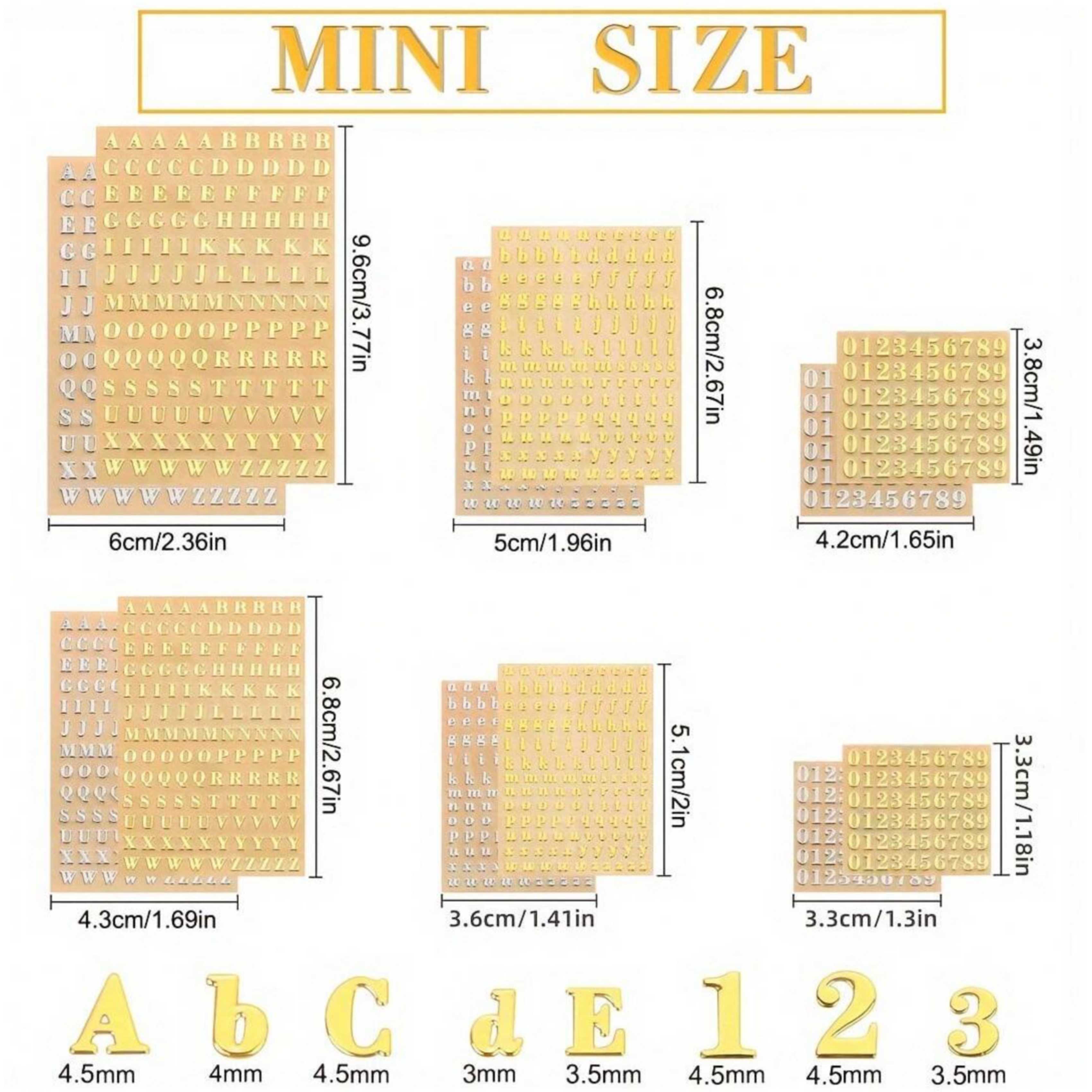 12 Letter Resin Stickers, Mini - огляд і ціна Resin Art Glitter