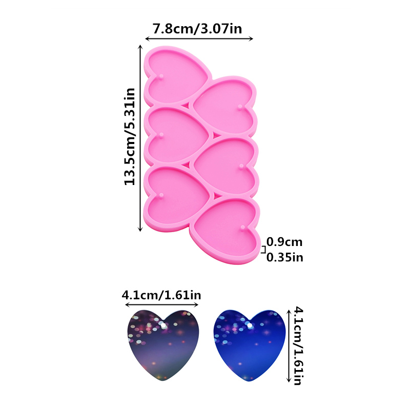 GJ-226 Shiny Heart Shape DIY E - огляд і ціна Resin Art Glitter