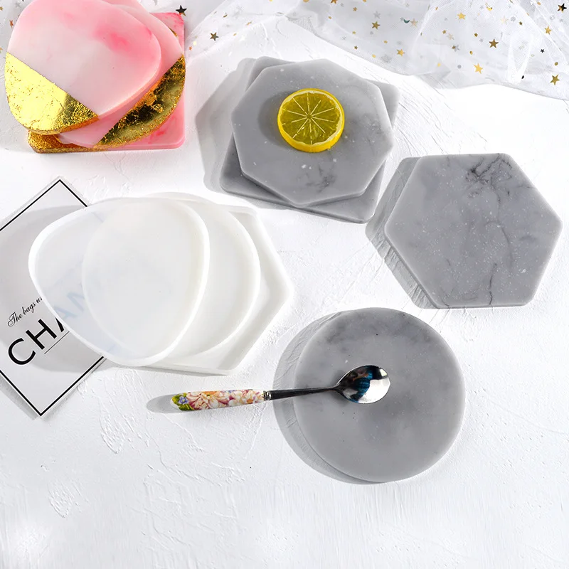 Multi-style Geometric Coaster  - огляд і ціна Resin Art Tray