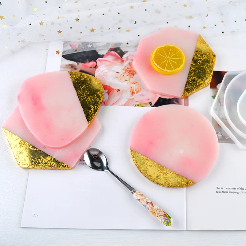Multi-style Geometric Coaster  - огляд і ціна Resin Art Tray