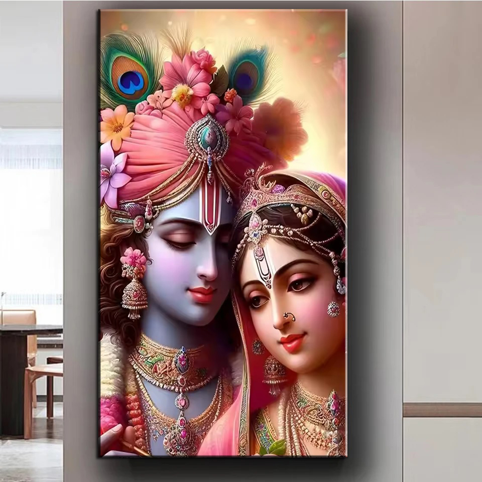 Indian Lord Radha Krishna Coup - огляд і ціна Resin Art Radha Krishna
