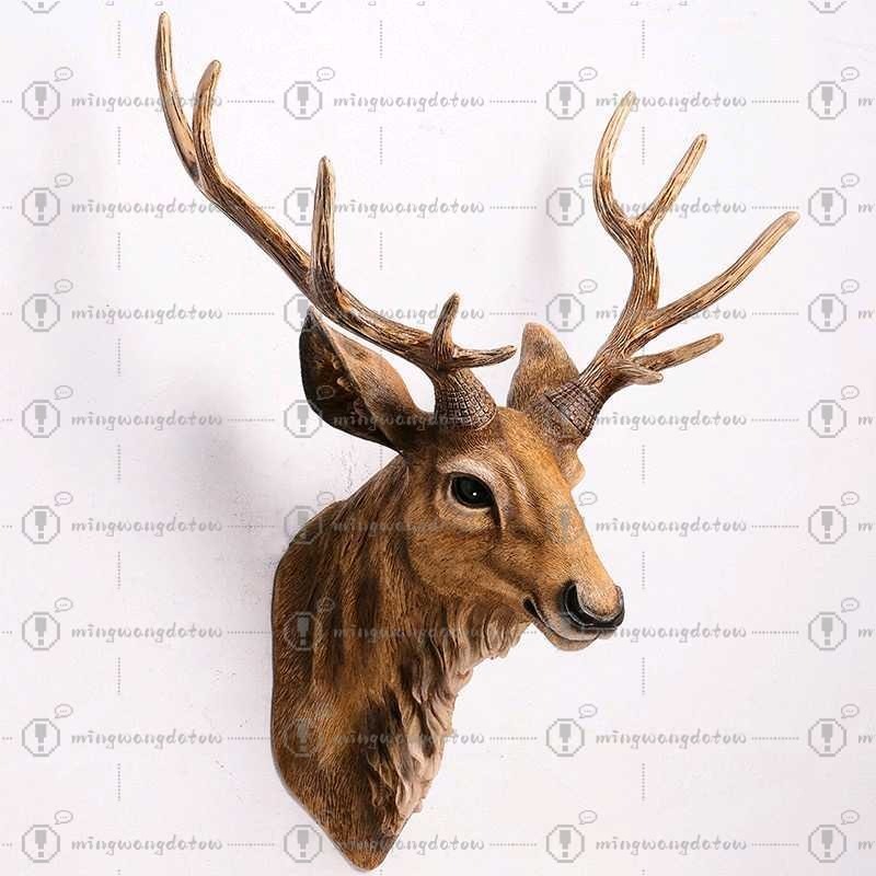 Faux Deer Head 17 inch Faux An - огляд і ціна Resin Art Handmade