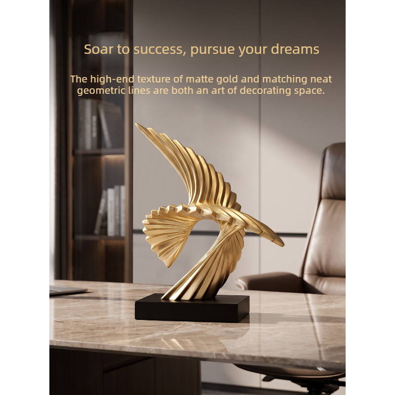 Abstract Golden Eagle Sculptur - огляд і ціна Resin Art Business