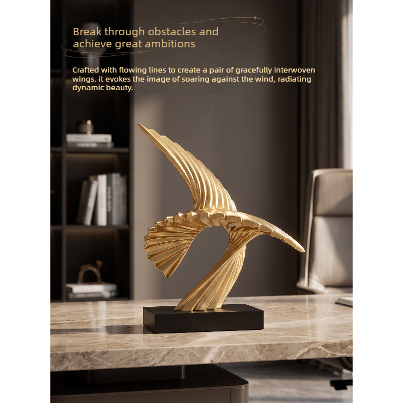 Abstract Golden Eagle Sculptur - огляд і ціна Resin Art Business