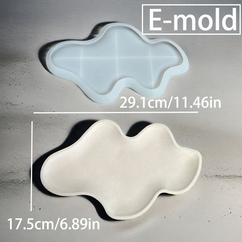 Cloud Storage Tray Concrete Mo - огляд і ціна Resin Art Tray