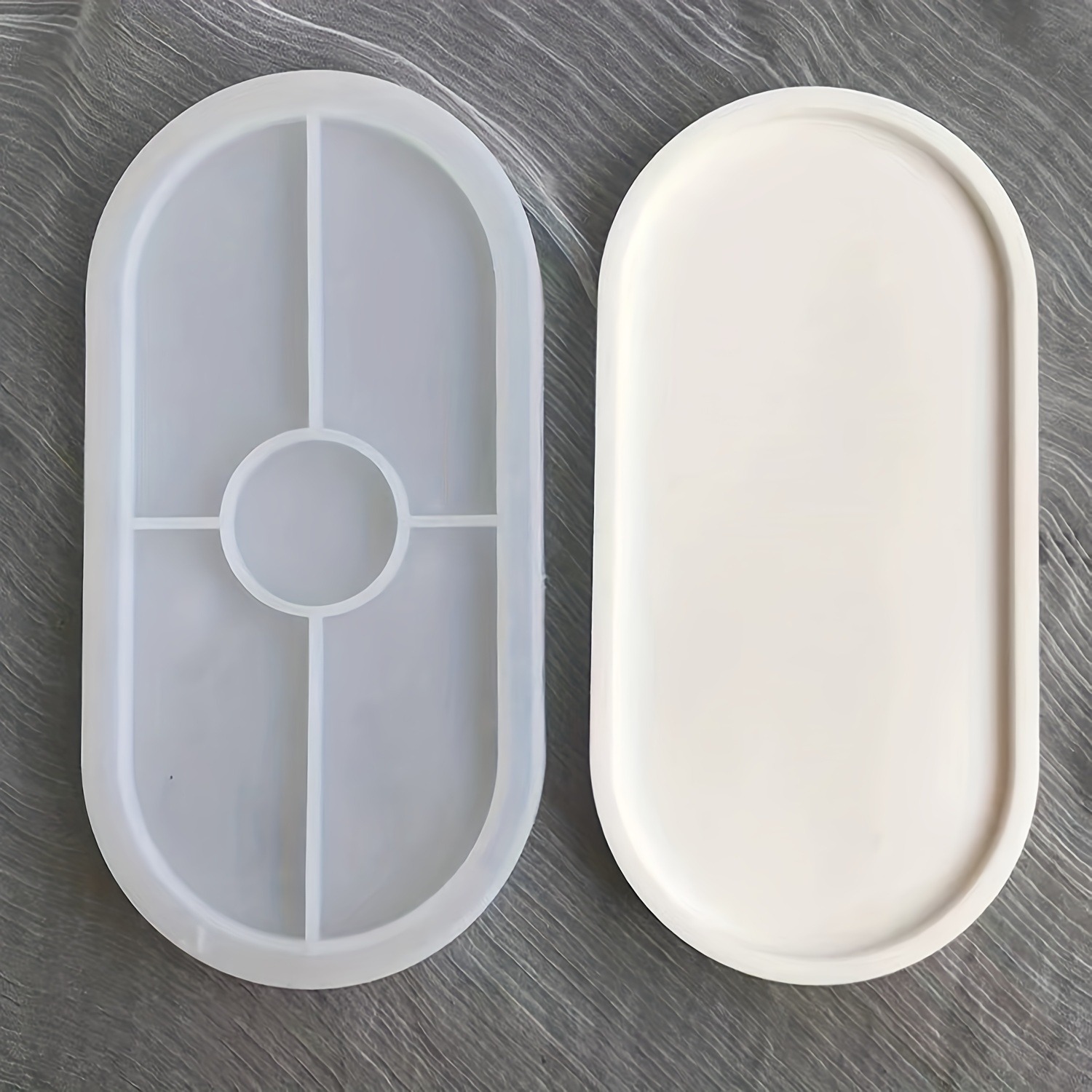 1pc Oval Coaster Epoxy Resin C - огляд і ціна Resin Art Tray